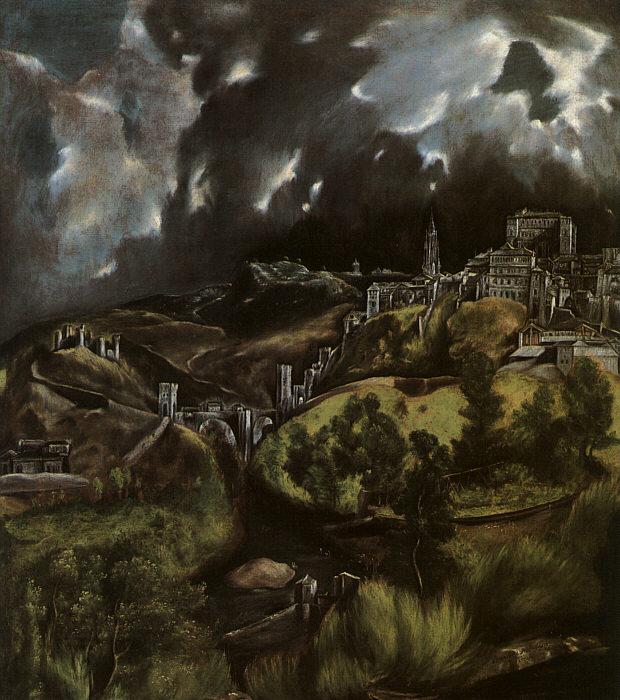 El Greco View of Toledo oil painting picture